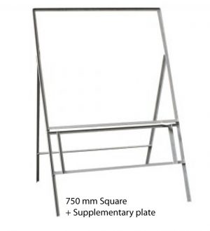 750mm Square with Supplementary - Metal Road Sign Frame