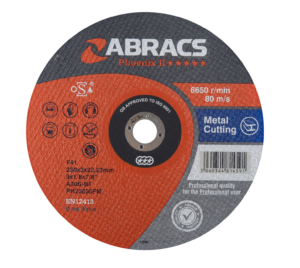 ABRACS METAL CUTTING FLAT DISC 230mm x 3mm x 22mm
