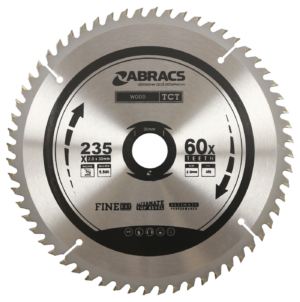 ABRACS TCT CIRCULAR SAW BLADE 235mm x 30mm x 60t - 2.6mm Kerf