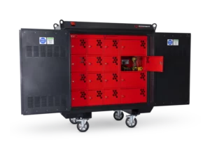 Armorgard – VoltHub VH16-240 battery charging 16 locker station, 240v version with UK type G sockets, 1770W x 750D x 1820H