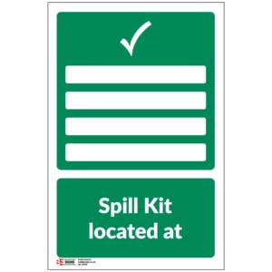 Spill Kit Located At Sign - 200mm X 300mm
