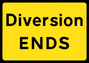 DIVERSION END - 1050MM X 750MM