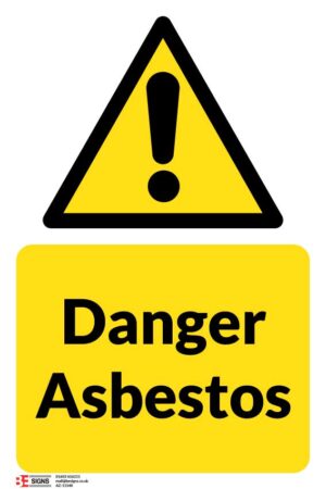 DANGER ASBESTOS - 200MM X 300MM