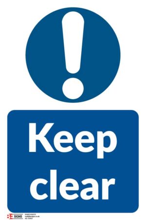 KEEP CLEAR - 200MM X 300MM