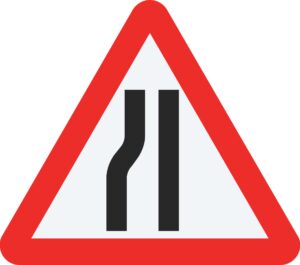 ROAD NARROW LEFT SIDE - 750MM TRIANGLE