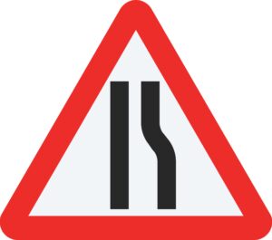 ROAD NARROW RIGHT SIDE - 750MM TRIANGLE